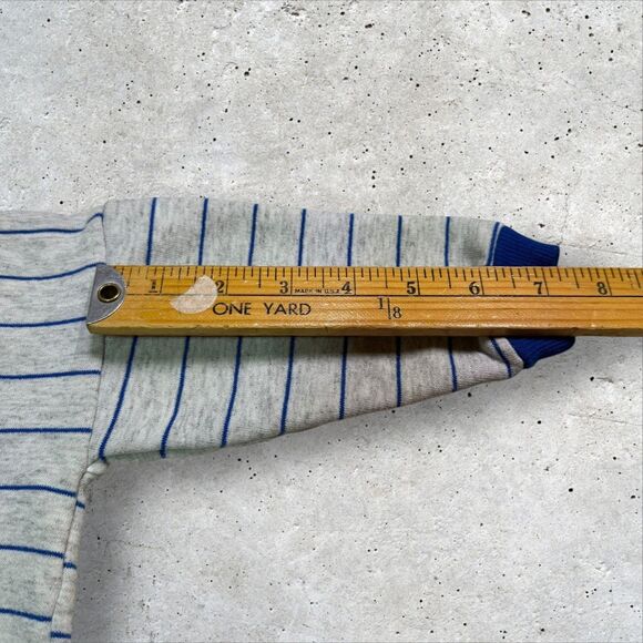 Vintage Detroit Lions Toddler Sweatshirt Made in USA Blue Striped - Picture 9 of 9